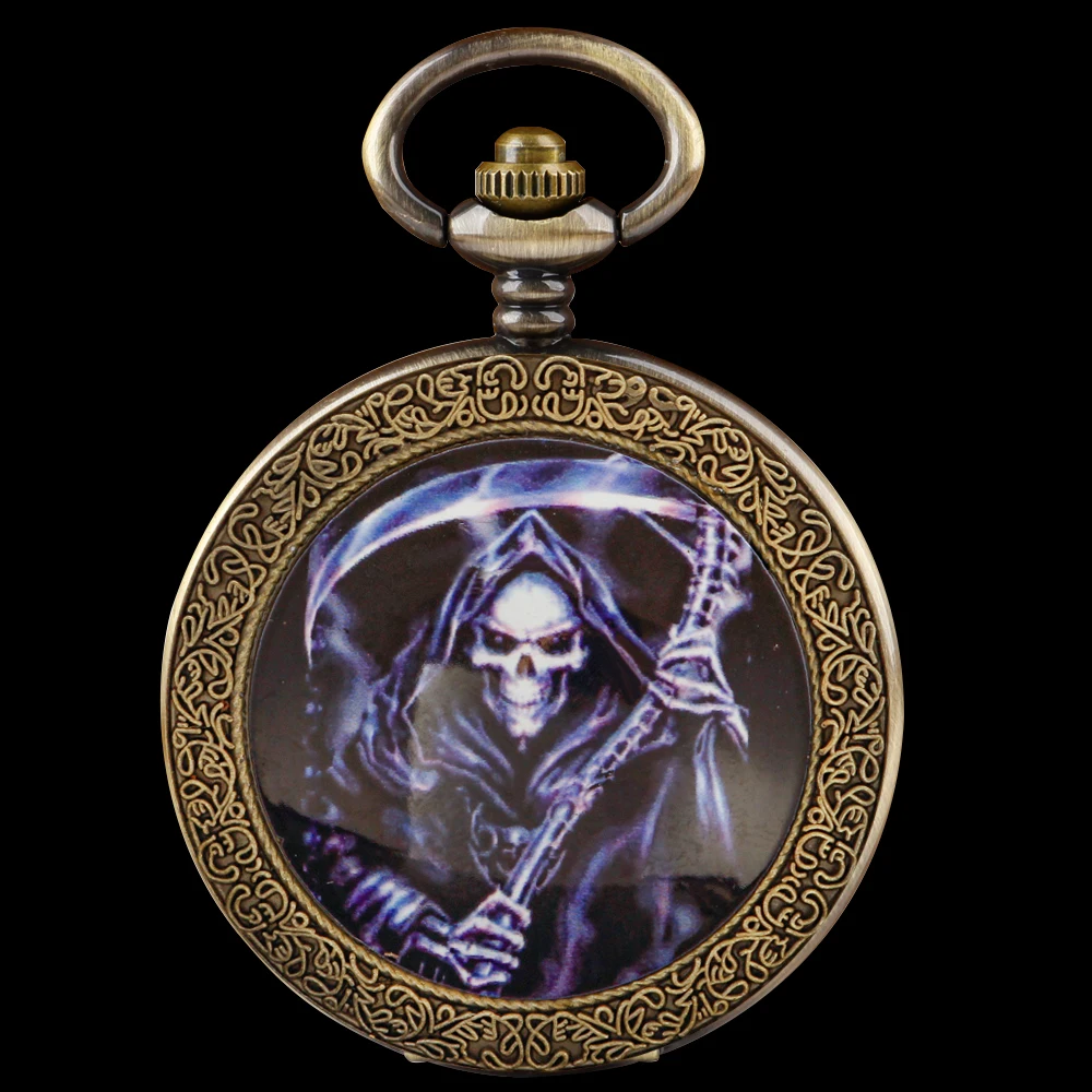 

Кварцевые карманные часы с цепочкой, часы с принтом черепа, флип-телефон, карманные часы для женщин и мужчин, часы для мальчиков