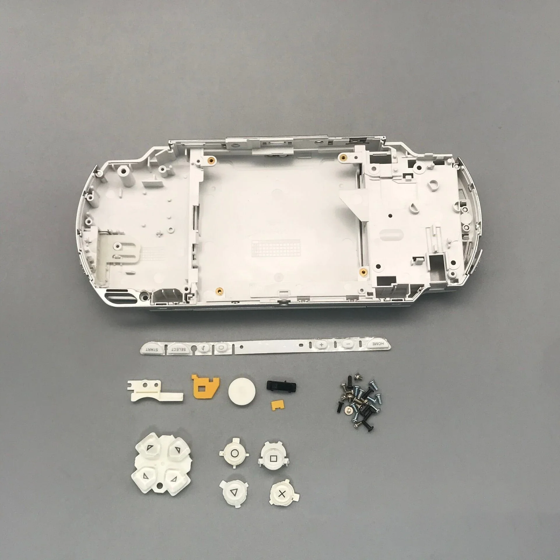 Ps1000 psp 1000用の高品質の交換用シェル,完全なマルチカラーハウジング,ボタンキット付きの完全なシェル