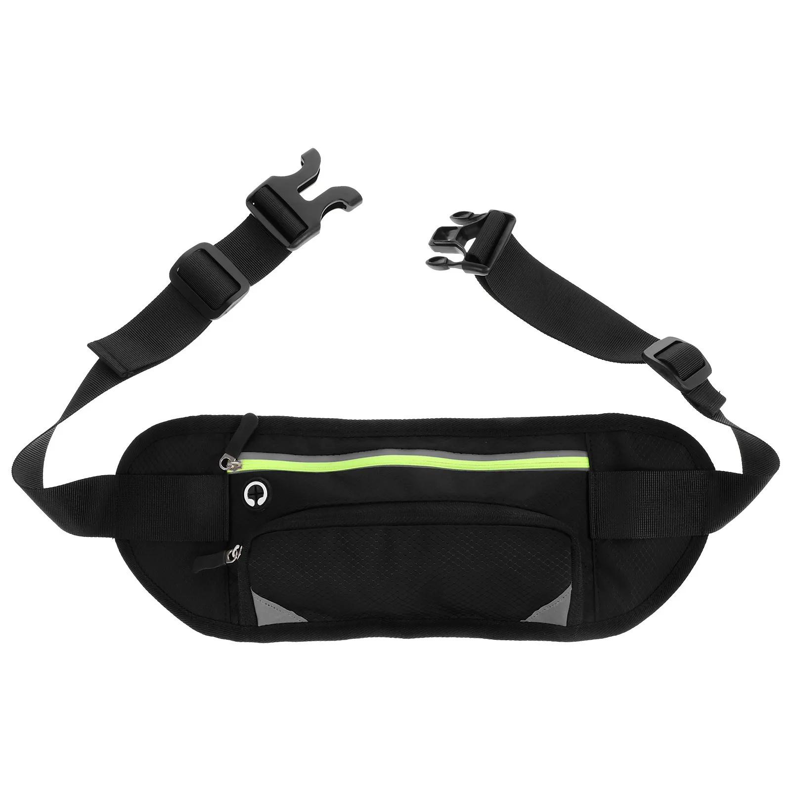 

Fashionable Sports Waist Pack Durable Belt Pouch for Running Hiking Travel 6 Inch Phone Black Sports Waist Bag