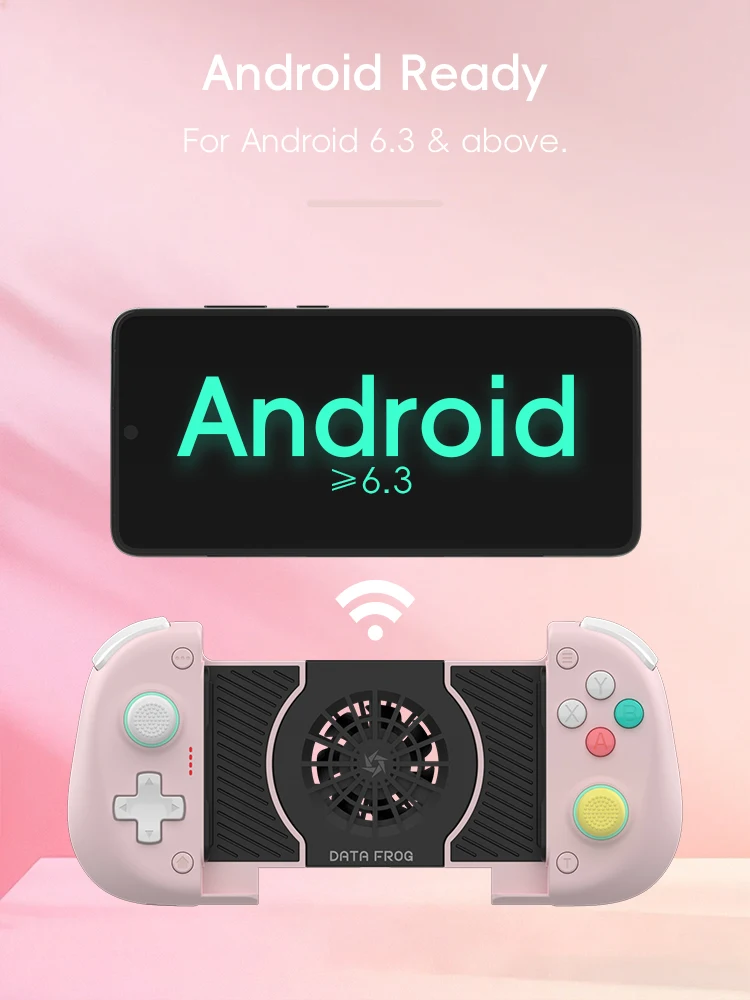 DATA FROG X3 Wireless Mobile Game Controller for Smartphone Gaming Ergonomic Gamepad with Dual Vibration for PUBG Mobile image 5