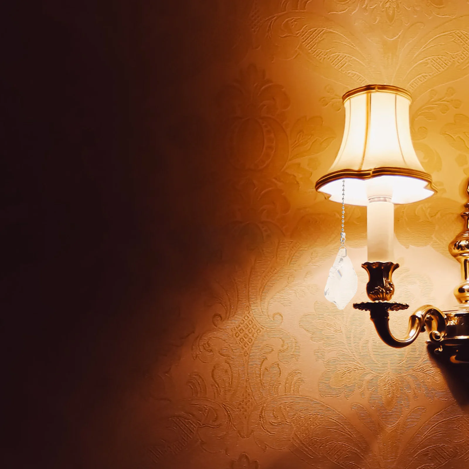 

Crystal Ceiling Fan Pull Chain Pendant Durable Beaded Extension Replacement Lighting Accessory Ceiling Fan Pull Chain