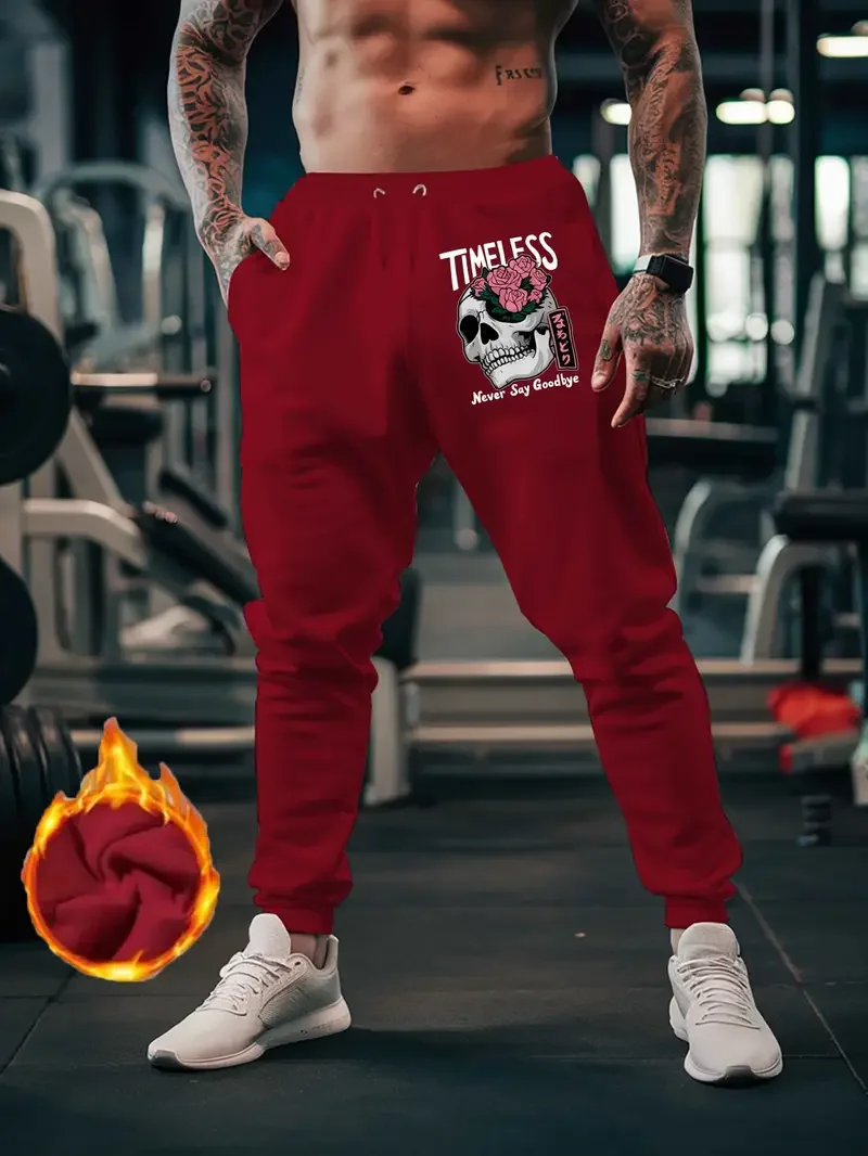 Pantaloni da palestra alla moda in puro colore da uomo Pantaloni sportivi skinny Pantaloni da tuta da allenamento lunghi casual da fitness