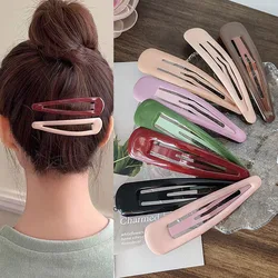 Bunte 10 cm große BB-Haar-Seitenklammern aus massiver Legierung für Mädchen, Frauen, Kinder, Vintage-koreanischer Stil, Haarnadel, Geschenk, Haar-Accessoires