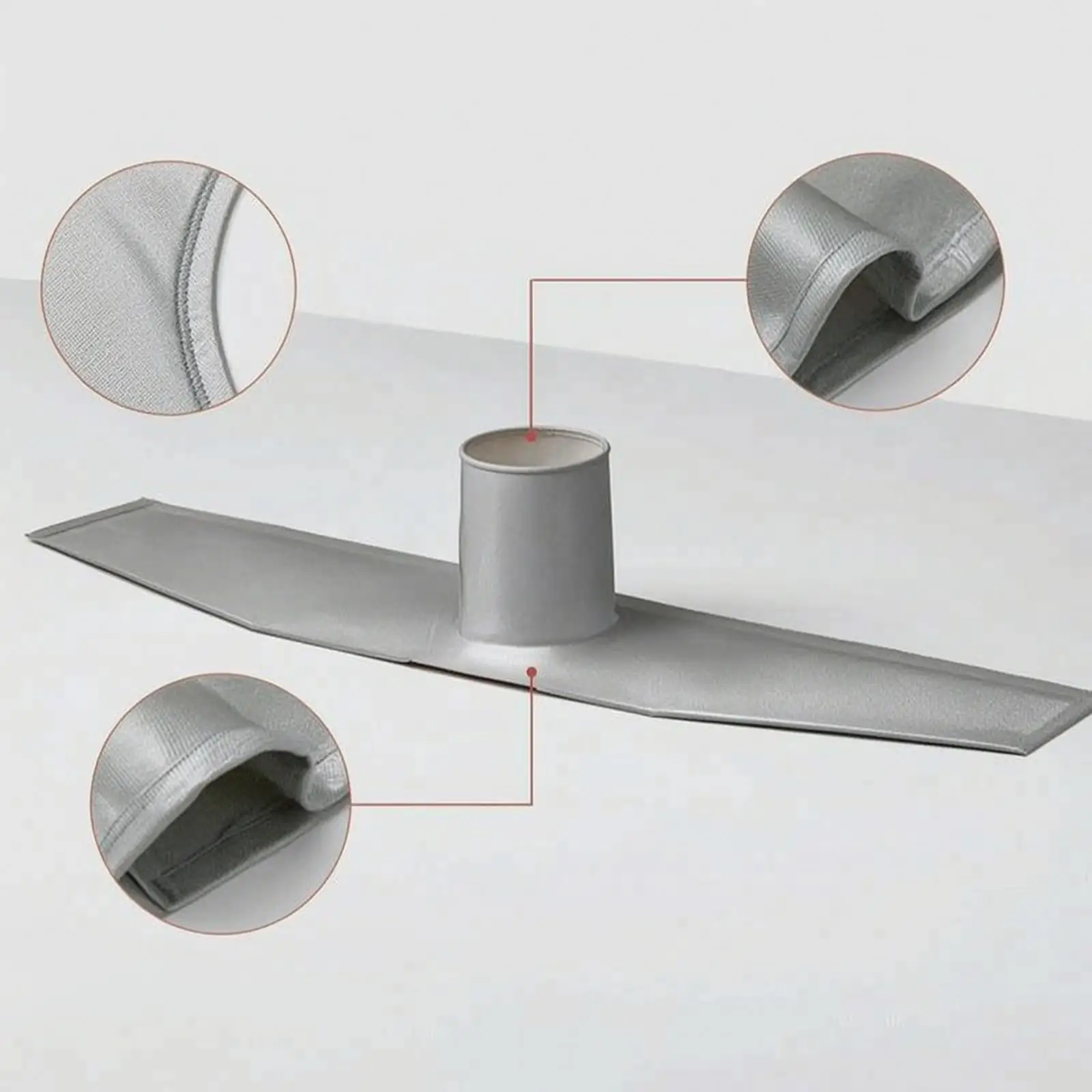 Window Barrier Cloth with Hose Port Easy to Install Air Cooler Window Barrier Not for Renters, Apartment Dwellers, Bedroom