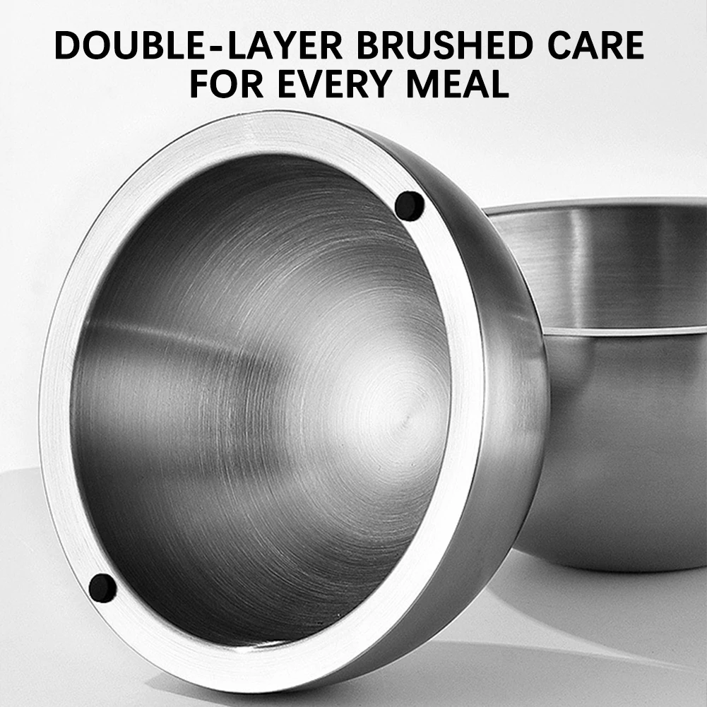 304 Thickened Salad Mixing Bowls Stainless Steel Double Wall Insulated Hot/Cold Serving Bowl Kitchen Cooking Food Containers view 4