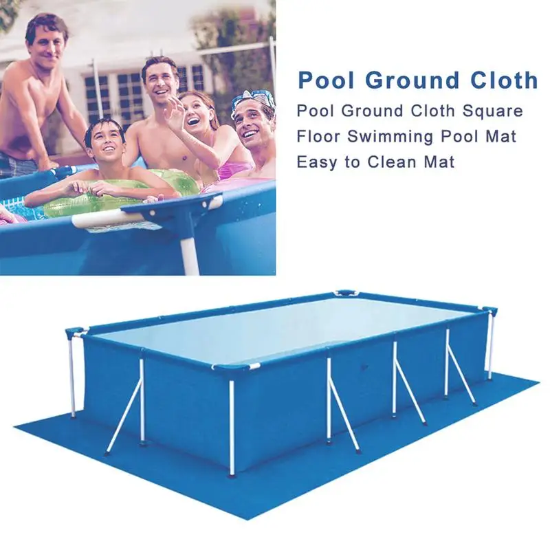 Swimming Pool Square Ground Cloth Swimming Pool Cover Rainproof Dust Cover Dustproof Floor Cloth Mat Cover For Pool