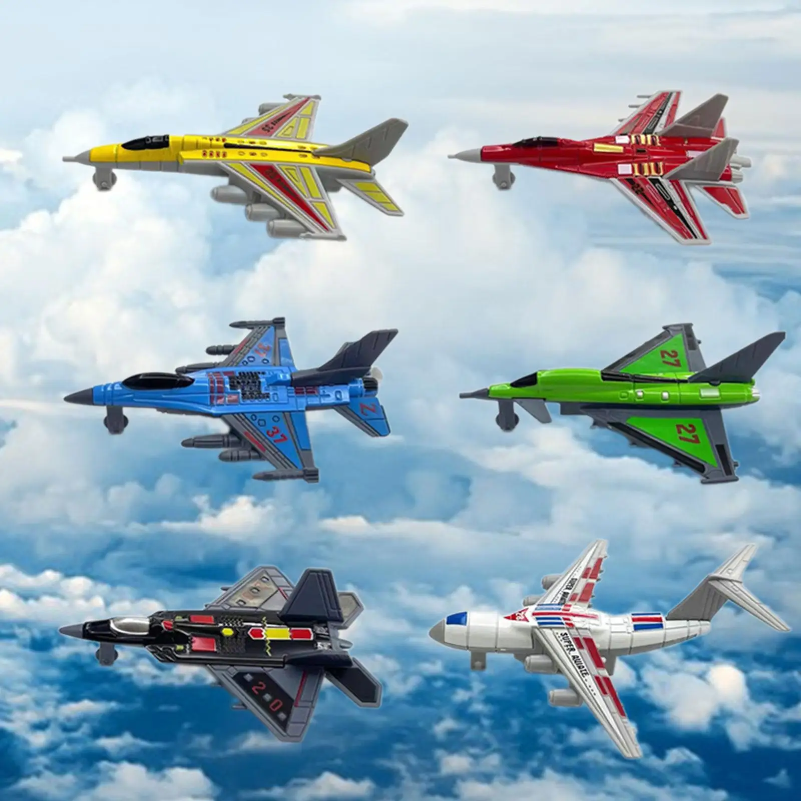 Alloy Metal Models Aircraft 1 Set 1:64 Diecast Metal Airplane for Office