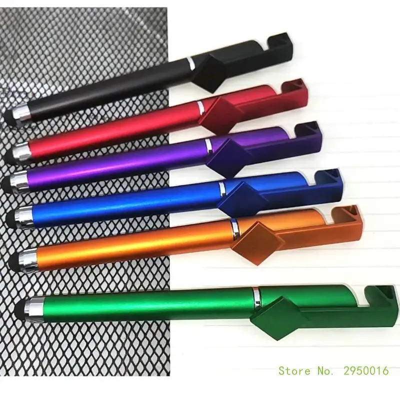 12PCS Tablet Pen, Multifunctional 3 in 1 Touchscreen Pen Ballpoint Pen Phone Holder for Phone Touchscreen Devices