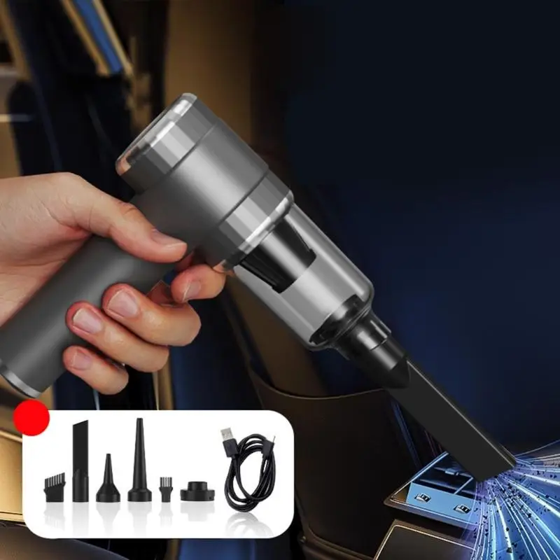 Handheld Cordless Car Vacuum 9000PA Mini Cleaner,60W Super Suction Power Vacuum Portable and Rechargeable Cleaner X37F