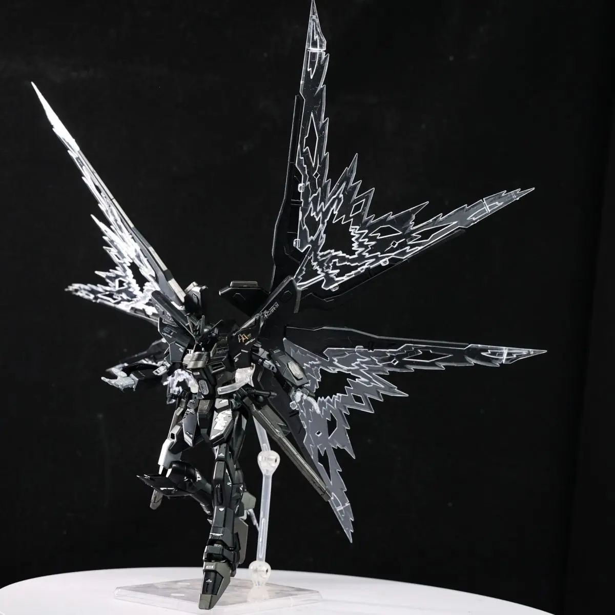 Gaoke HG 1/144 Model Kit Strike Freedom Midnight Color With Wing Of Light Assembly Action Figures Customized Plastic Model Toy