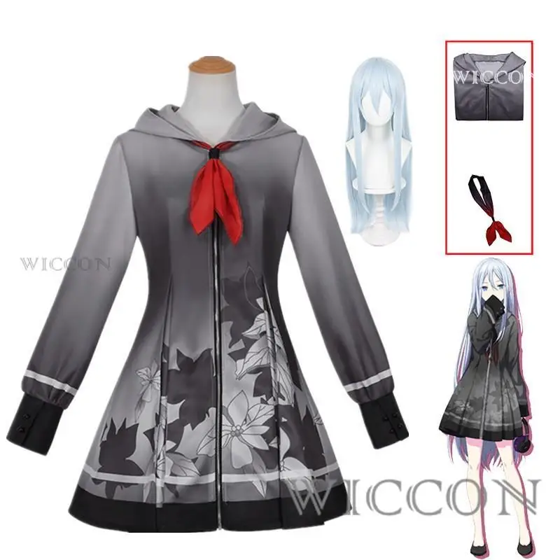 

3RD Yoisaki Kanade Cosplay Anime Project Sekai Colorful Stage Feat Costume Uniform Women Hooded Dress Wig Outfits for Party Set