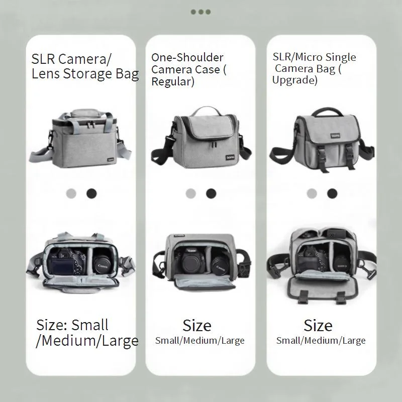 DSLR Camera Bag Mirrorless Camera Case Shoulder Strap Pouch EOS for  XS10 XT100 CCD Canon 600D 700D M6  D7500 Protective Cover