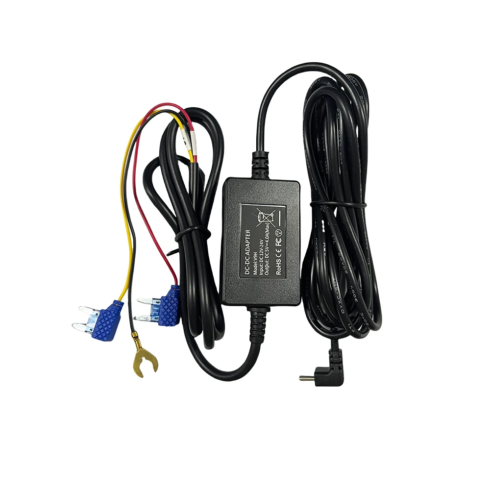 Imagebon 5V 4A 3.5m Buck Line ACC Hardwire Kit Used For 24h Parking Monitoring Time Lapse Car DVR