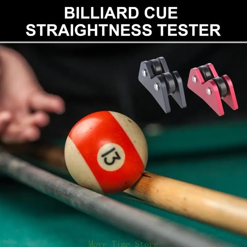 

92ME 2Pcs Billiard Cue Straightness Checker Inspect Tool Billiards Cue Roller
