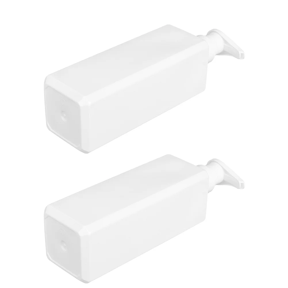 

2Pcs Shower Gel Plastic Bottles Refillable Shampoo Lotion Pump Bottles Portable Liquid Storage Dispenser for Travel