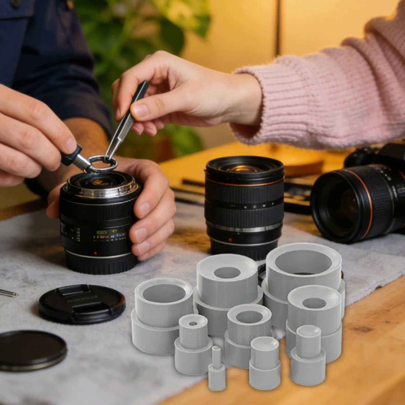 

Набор инструментов для ремонта объективов камер, 9 предметов, универсальные резиновые прецизионные детали, инструменты для камеры, запчасти для домашней мастерской, студии, фотосъемки