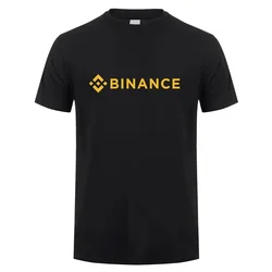 Binance T-Shirt Crypto Men's Casual T-Shirt Cotton Short Sleeve Fashion Casual Popular Versatile Men's Top T-Shirt