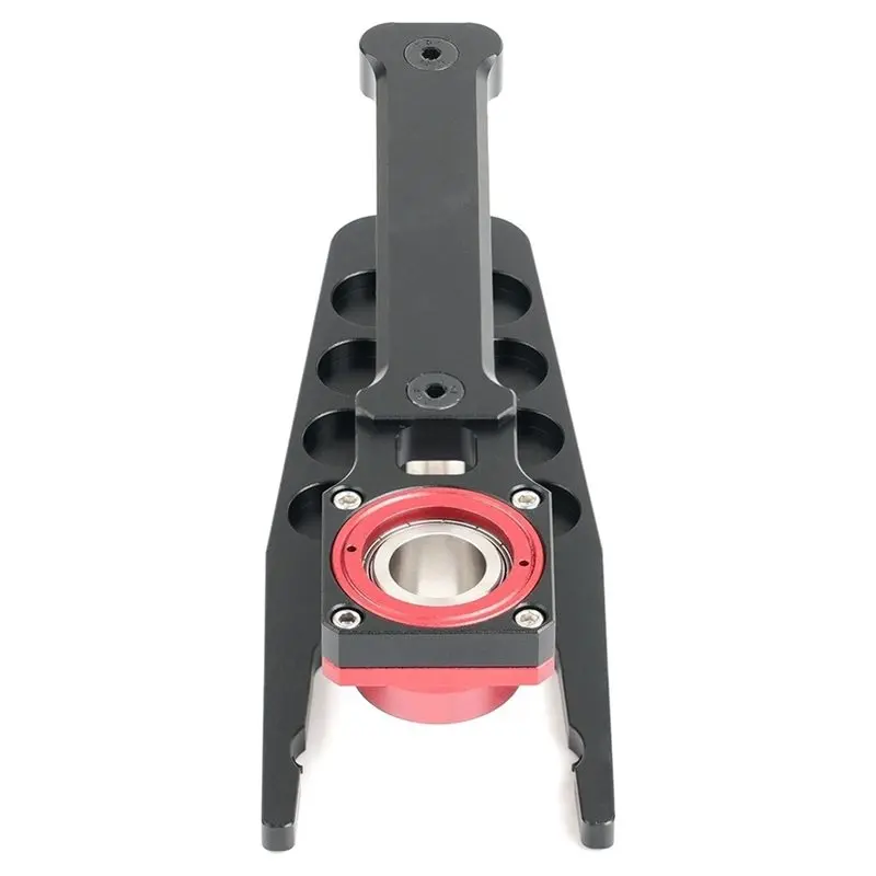 Y50A-Vertical Drill Guide Jig For Woodworking, Straight Hole Drilling Locator With Bearing Drill Sleeve For MFT Table, Dowel