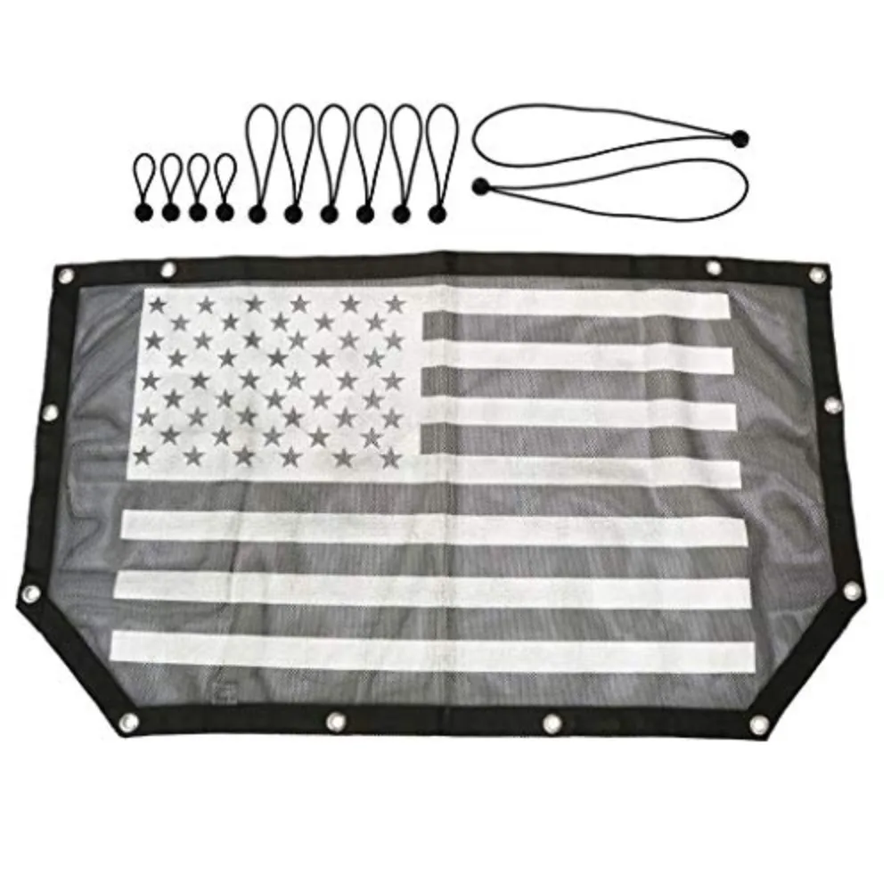 

90% солнцезащитный блок, сетка с УФ-защитой для Jeep Wrangler JL 2018-2019, 2 двери/4 двери, изоляция солнцезащитного козырька на крышу автомобиля