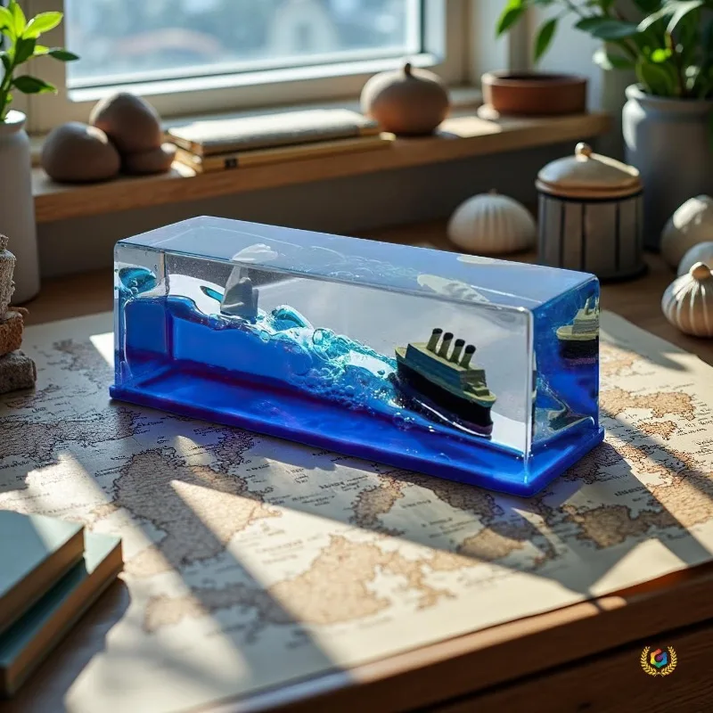Bouteille flottante Titanic, ornement bateau à voile, décoration créative pour la maison, artisanat décoratif