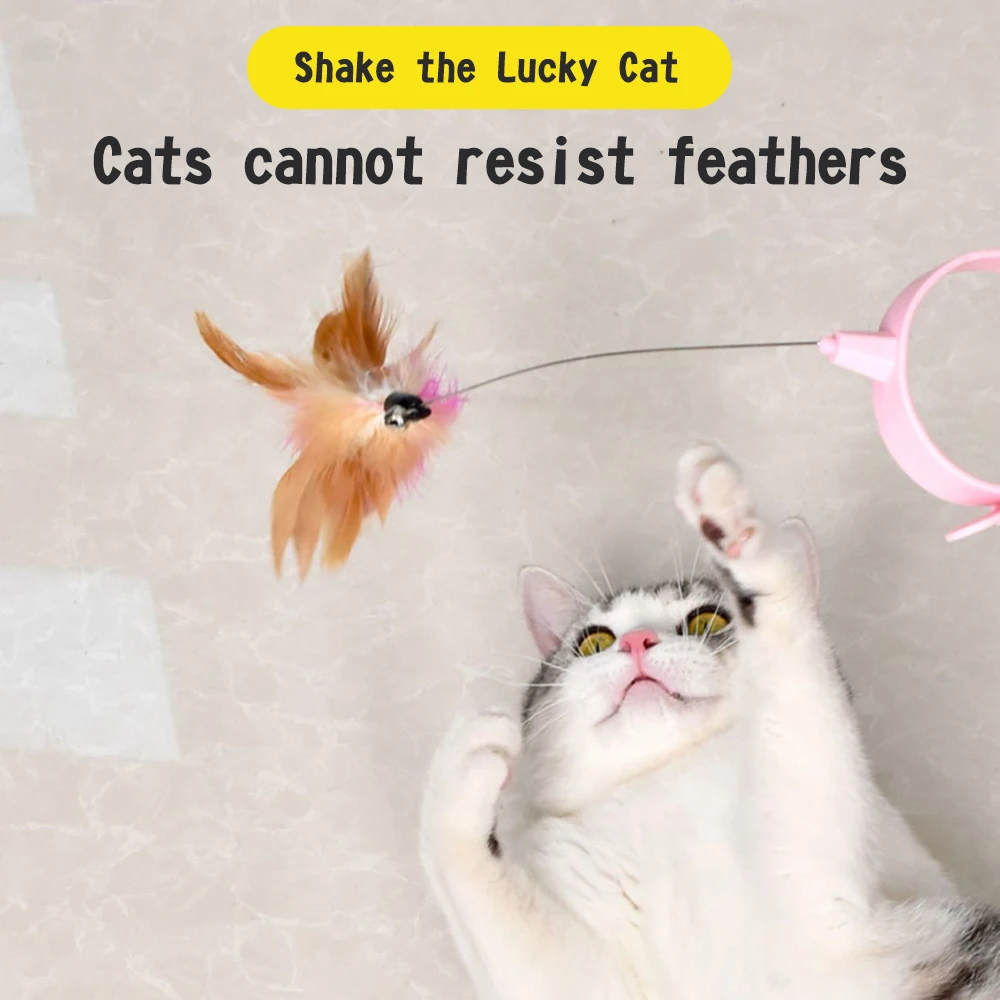 

Funny Teaser Stick With Bell Pets Collar Kitten Playing Teaser Wand Training Toys For Cats Supplies Interactive Cat Toy