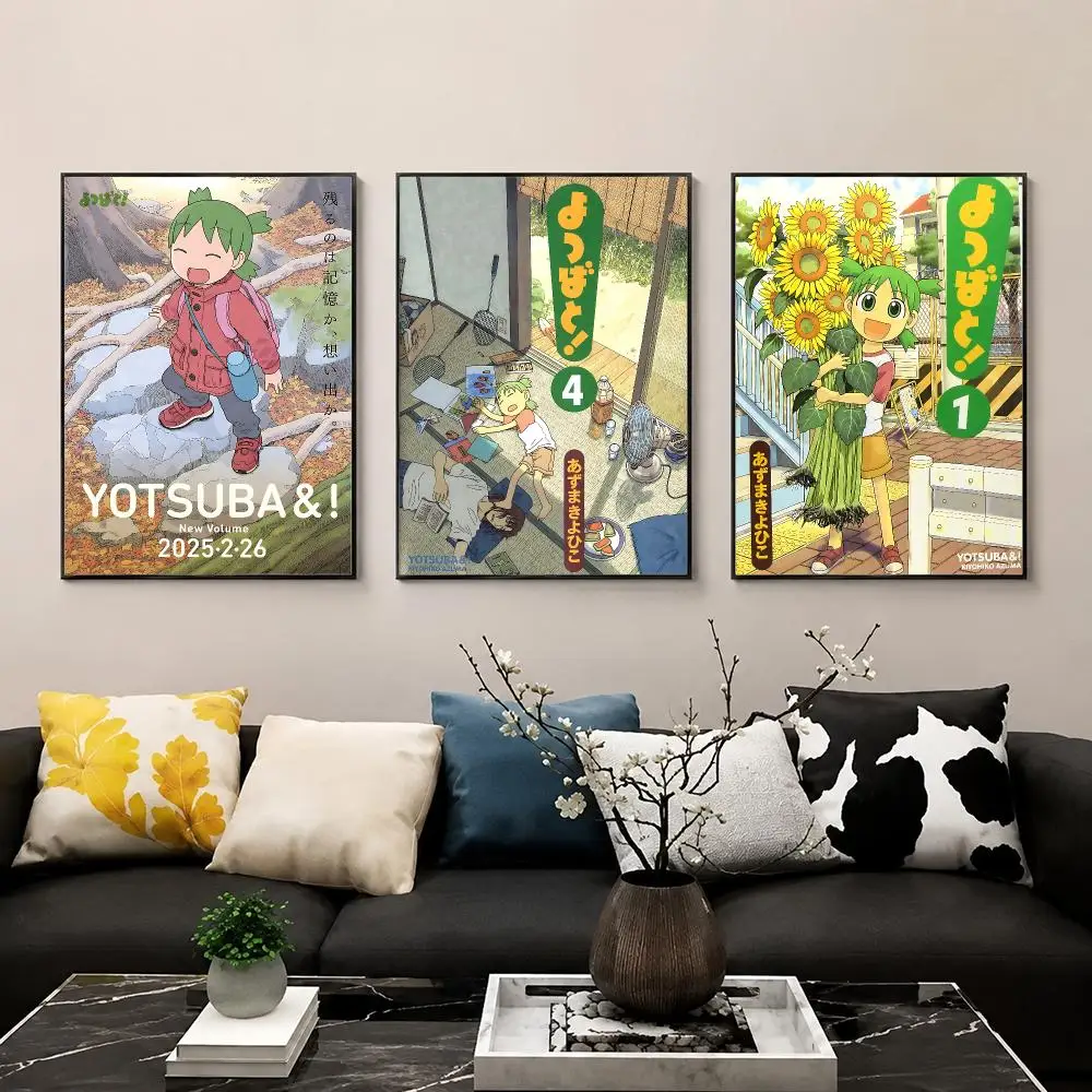 Anime Y-Yotsuba Poster HD Print Wall Art for Bedroom Living Room Office Bar Home Decor Aesthetic Print