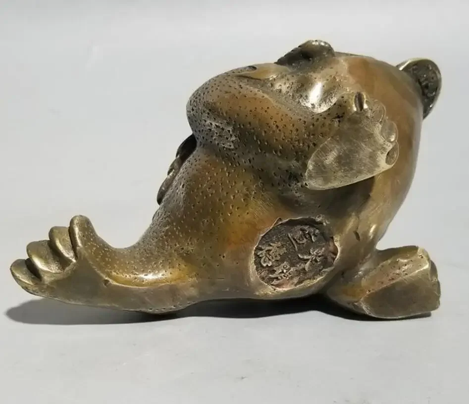 Pure copper Golden Toad metal crafts home office open decoration foot toad wholesale three legged Golden Toad decoration