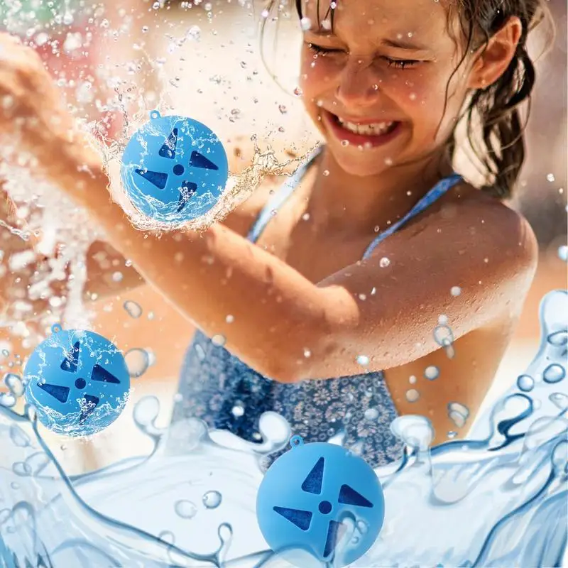 Balões de água reutilizáveis para crianças, conjunto de 5 bolas de respingos, divertidos, reutilizáveis, jogos legais, balões de água para verão, meninos, meninas, festa