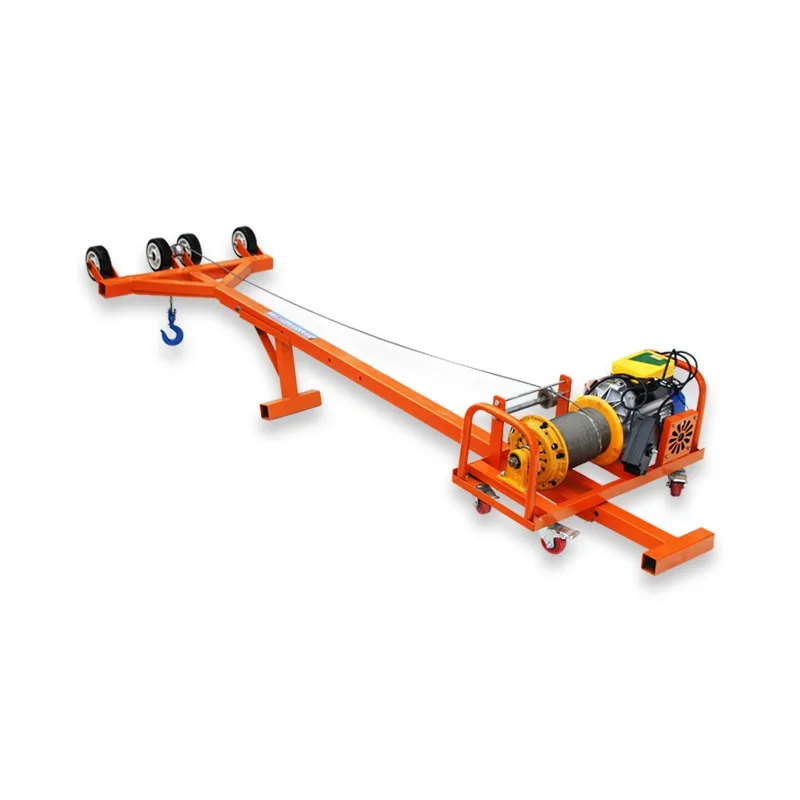 رافعة جيب متنقلة 300 كجم 400 كجم 500 كجم تصميم ذراع قابل للطي للتعامل مع مواد موقع البناء