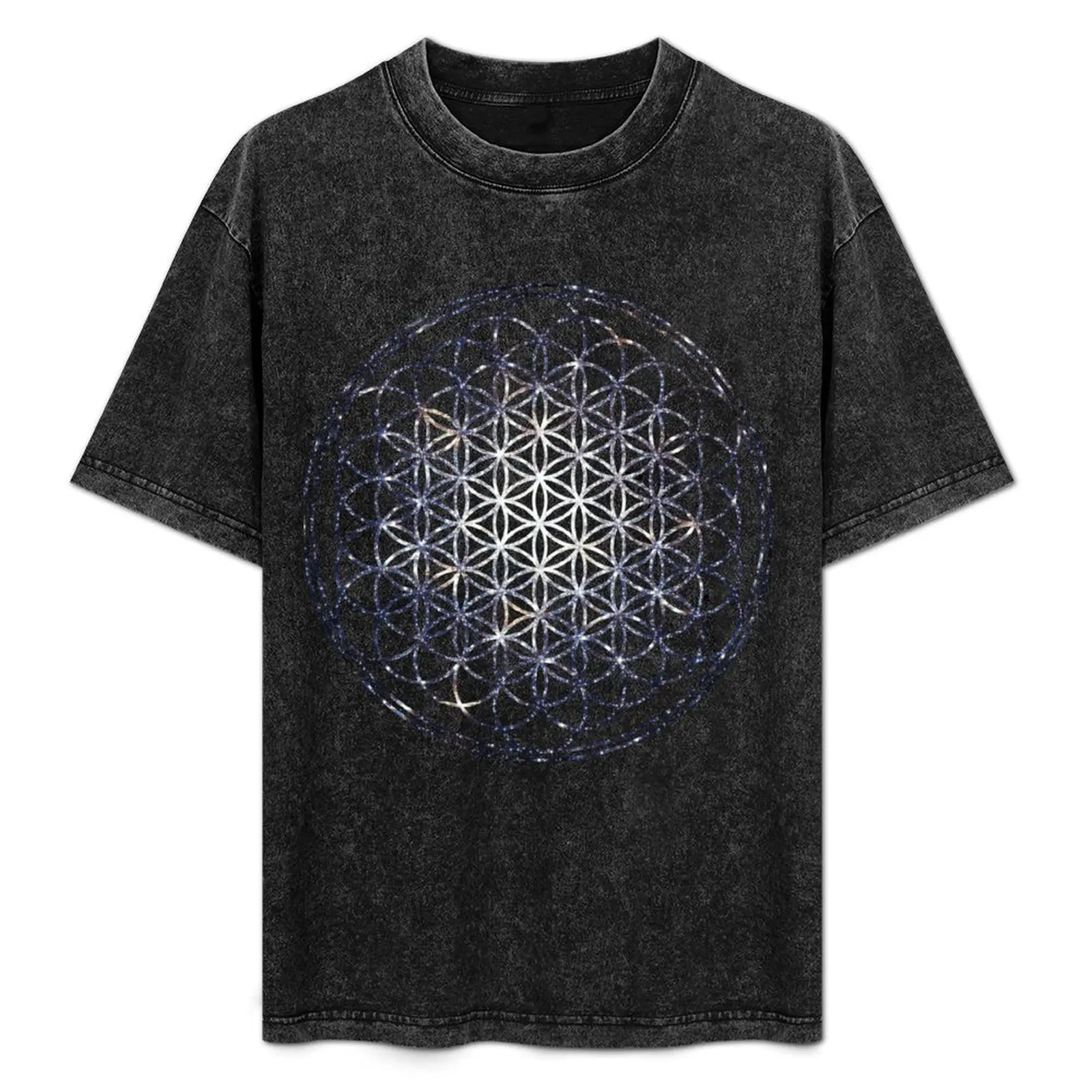 

Flower Of Life - Sacred Geometry Star Cluster T-Shirt Summer Festival T-Shirt