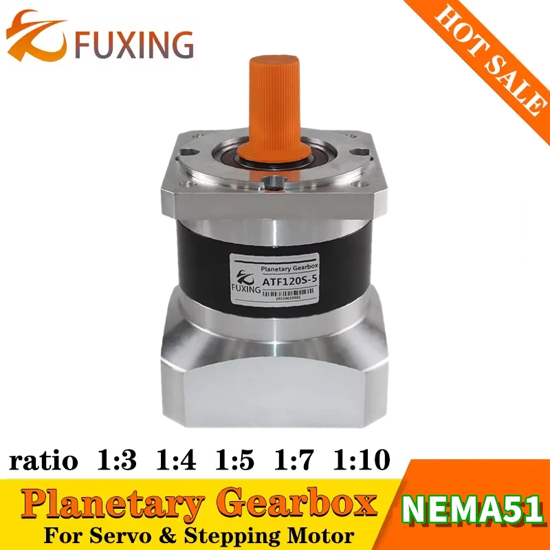 120PLF Ratio10:1 7:1 5:1 4:1 3:1 Nema 51 Stepping Motor Or 130mm 12345kw Servo Motor Speed Reducer Precision Planetary Gearbox