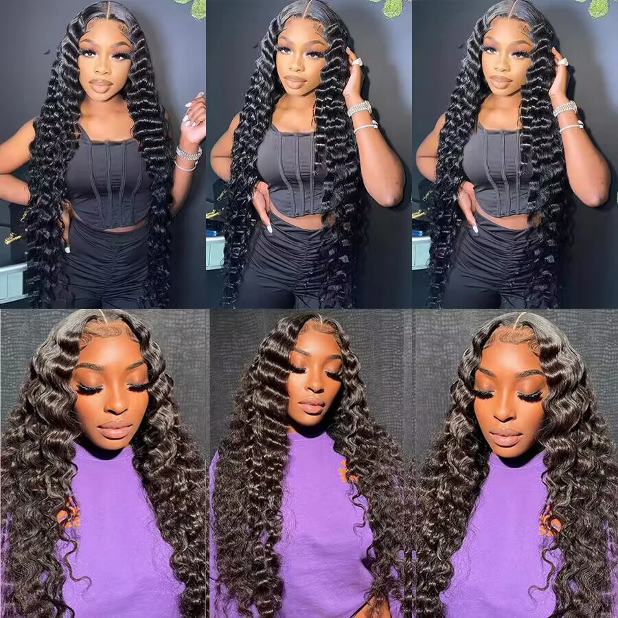 Deep Wave Bundles 18 20 22 inch Brazilian Bundles Human Hair Bundles 100% Human Hair Weaving Delivery 3 to 5 Days Soft and Full