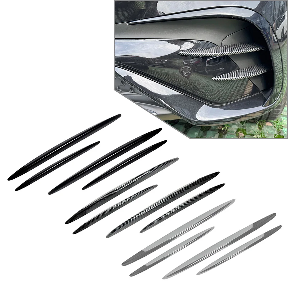 

4Pcs Car Front Fog Light Strips Air Intake Grille Cover Strip Trim For Mercedes Benz GLC Class X254 GLC260 GLC300 2023-2024