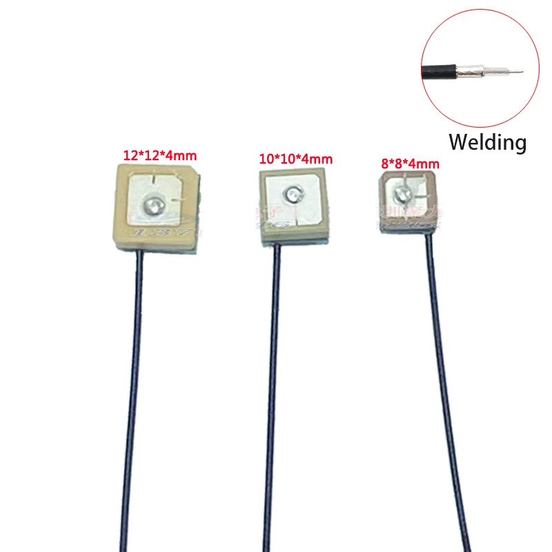 

2Pcs GPS antenna Welding Solder BDs Built-in active ceramic antenna 10cm Cable Strong High gain RHCP For UAV Aerial positioning