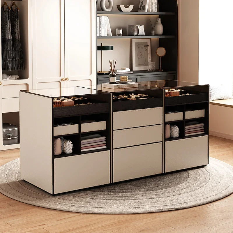 Bedroom Floor Display Italian Minimalist Minimalist Double-Sided Storage Chest of Drawers