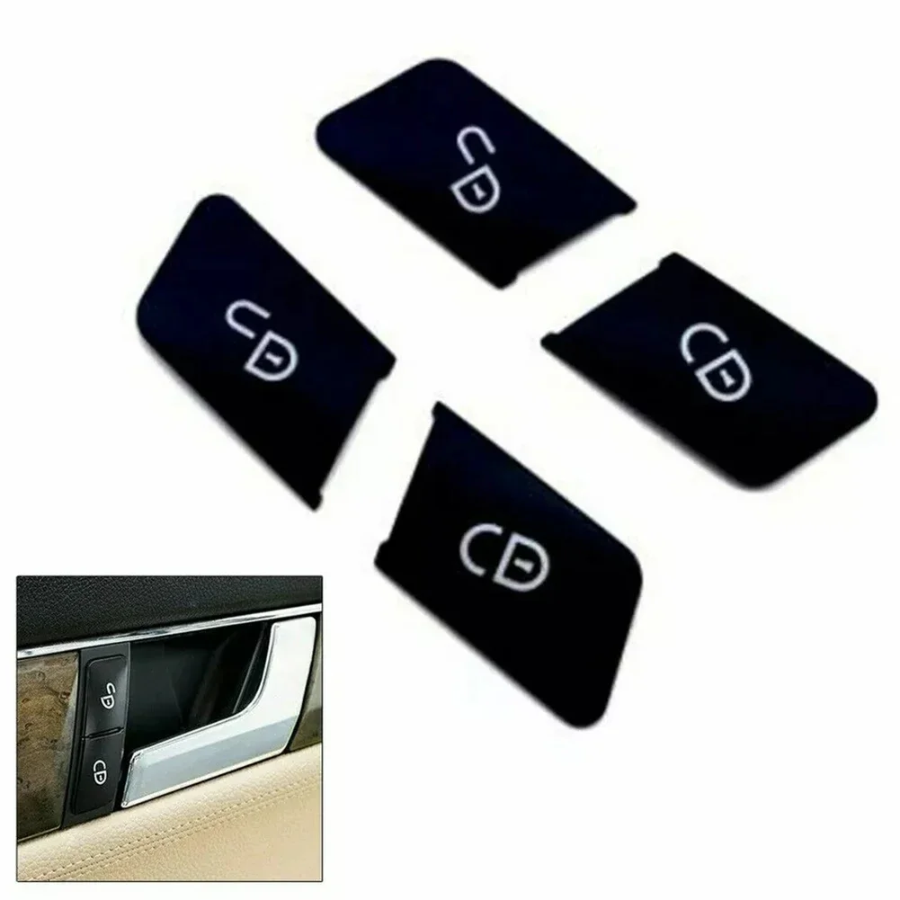 4Pcs Car Buttons Cover Trim Doors Locked Unlock Switch Button Covers Accesorios Para Vehículos For Benz C Class W204 20072014