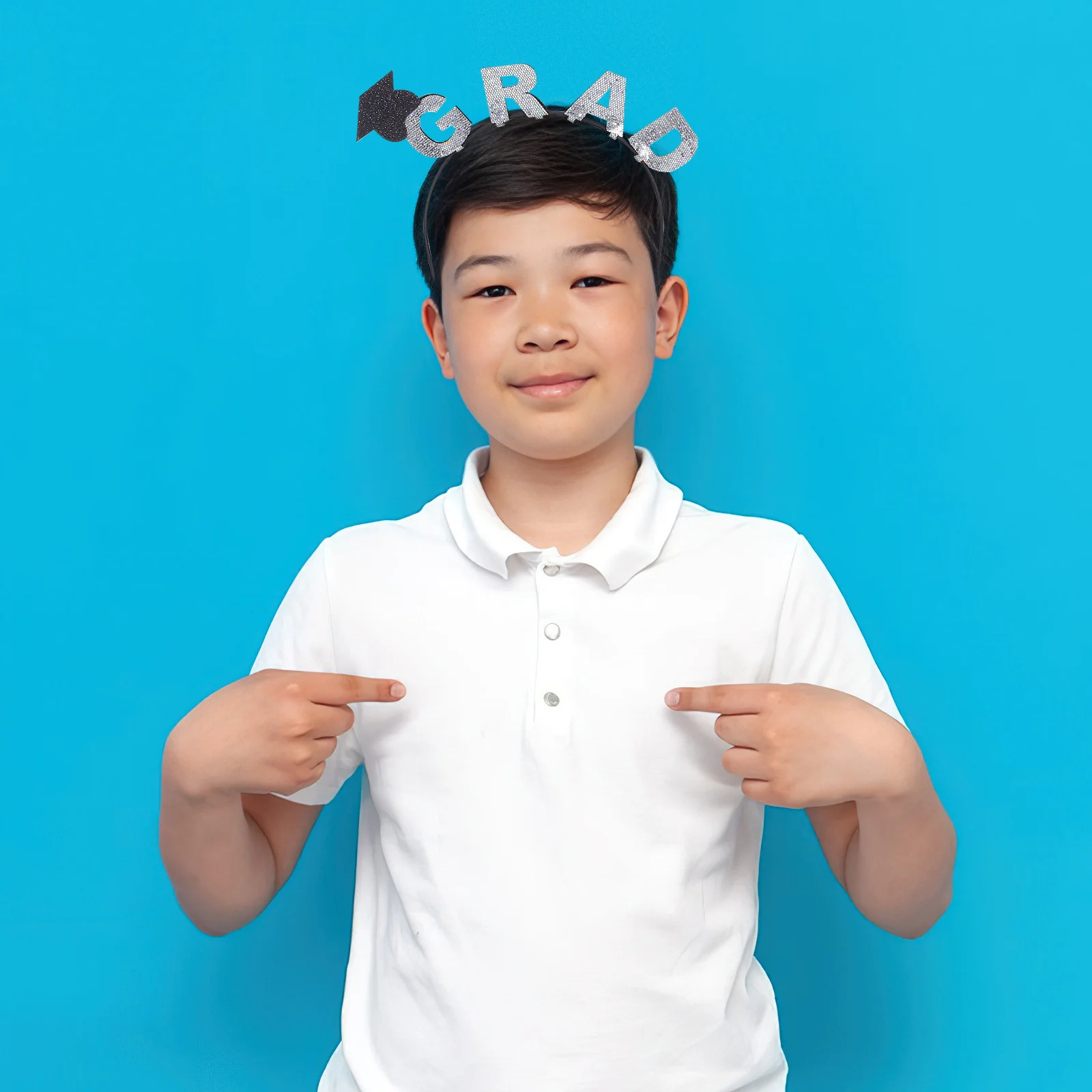 

1Set Graduation Party Hairband Cap Headwear and Shoulder Sash for Grad Ceremonies Photoshoot Celebration Accessories