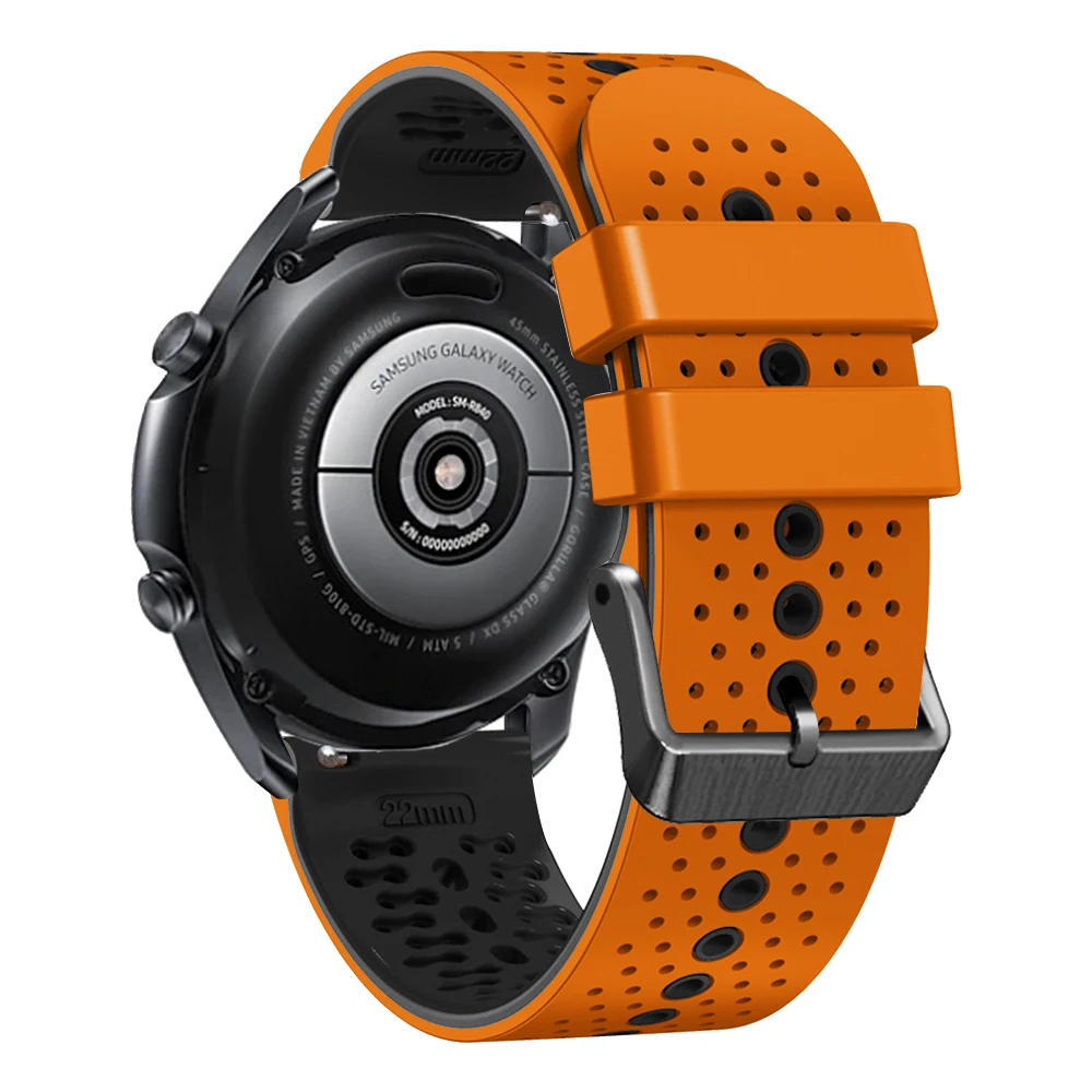 Banda de substituição de silicone para relógio inteligente Amazfit GTR 4, pulseira Stratos, 47mm, 22mm, GTR4, 3 Pro, GTR3, GTR2, 2e