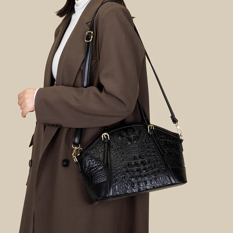 Luxury soft leather women's bag handbag High quality single shoulder backpack large capacity crossbody bag Tote lady women bags image 6