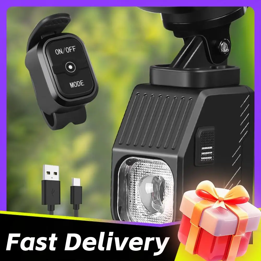 

LED Bicycle Front Hanging Light Remote Control Rechargeable 1000LM Bike Light High Brightness Bike Night Light Bike Accessories