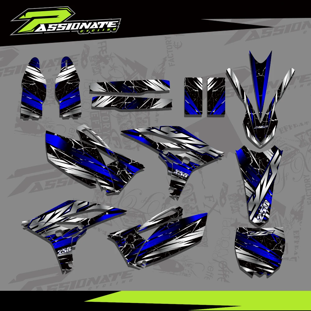 Motorcycle holographic Background Decal Graphics Stickers For KTM EXC EXCF 2024 2025 2026 SX SXF 2023 2024 2025 Custom Number