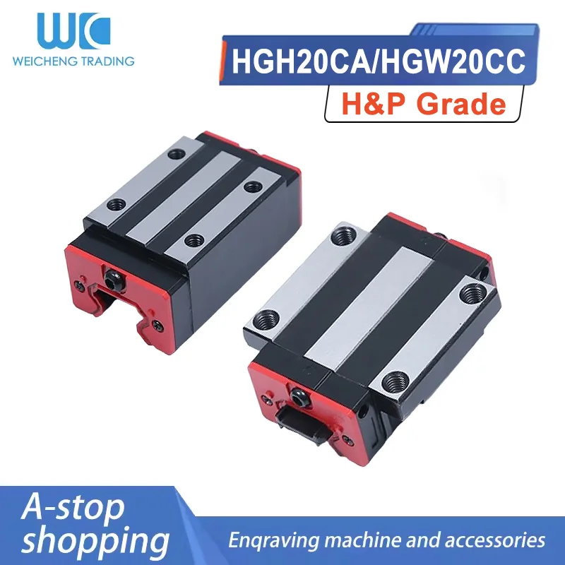 

1PC Square HGH20CA Flange HGW20CC Linear Rail Width 20mm HGR20 HB20 For CNC Machine Parts