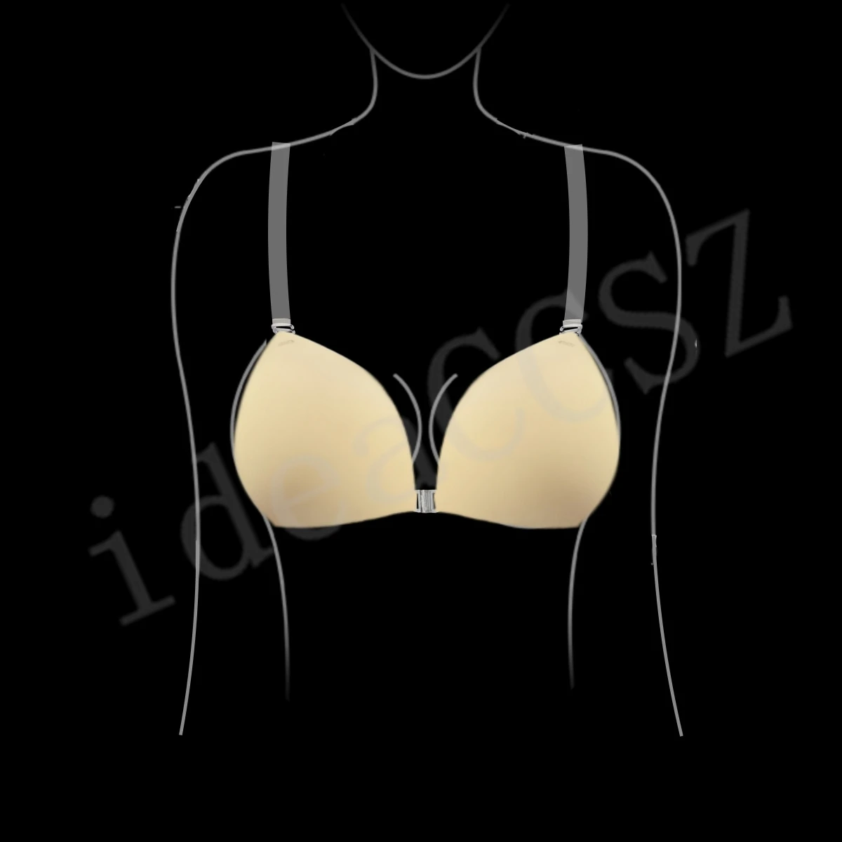 Sticky Bra for Women Backless Wedding Dress Silicone Plunge Deep U Neck Adhesive Bras Lift Boob Invisible Underwear Nipple Cover