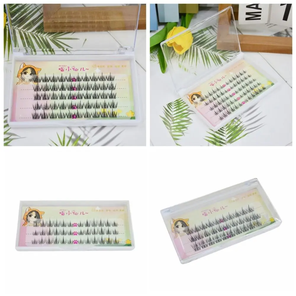 30/50 Cluster Individuele Cluster Wimpers DIY Wimpers Extension Pluizige Valse Wimpers Make Zoete Gesegmenteerde Wimpers Bundels
