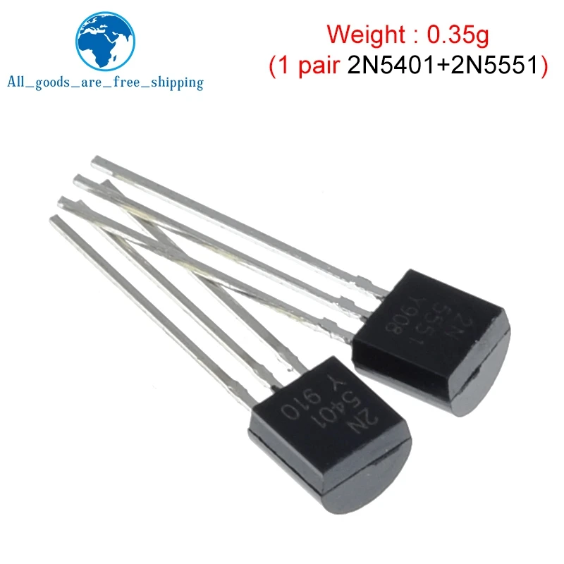 TZT 50 قطعة/الوحدة 2N5551 2N5401 5551 5401 (25 قطعة * 2N5401 + 25 قطعة * 2N551)