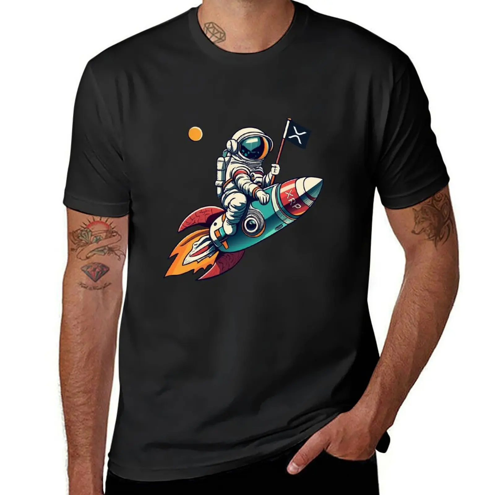 

XRP to the Moon T-Shirt anime clothes animal prinfor boys fashion shirts blacks t shirts men