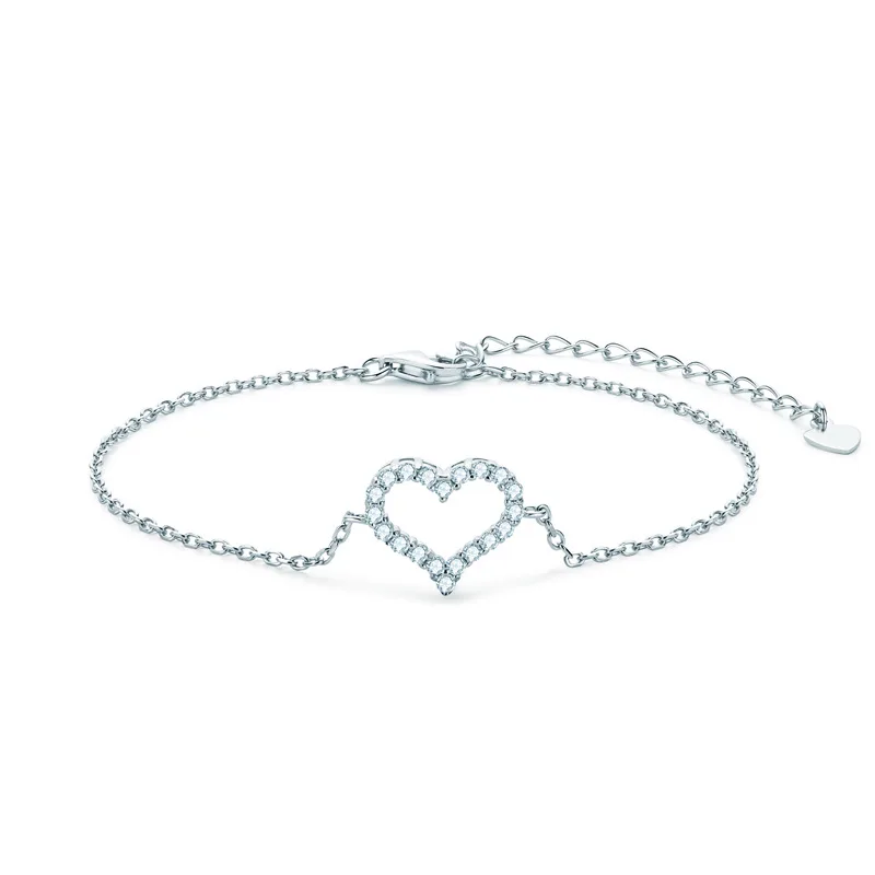 

Sweet Heart 0.3 Carat Bracelet For Women Silver-plate
