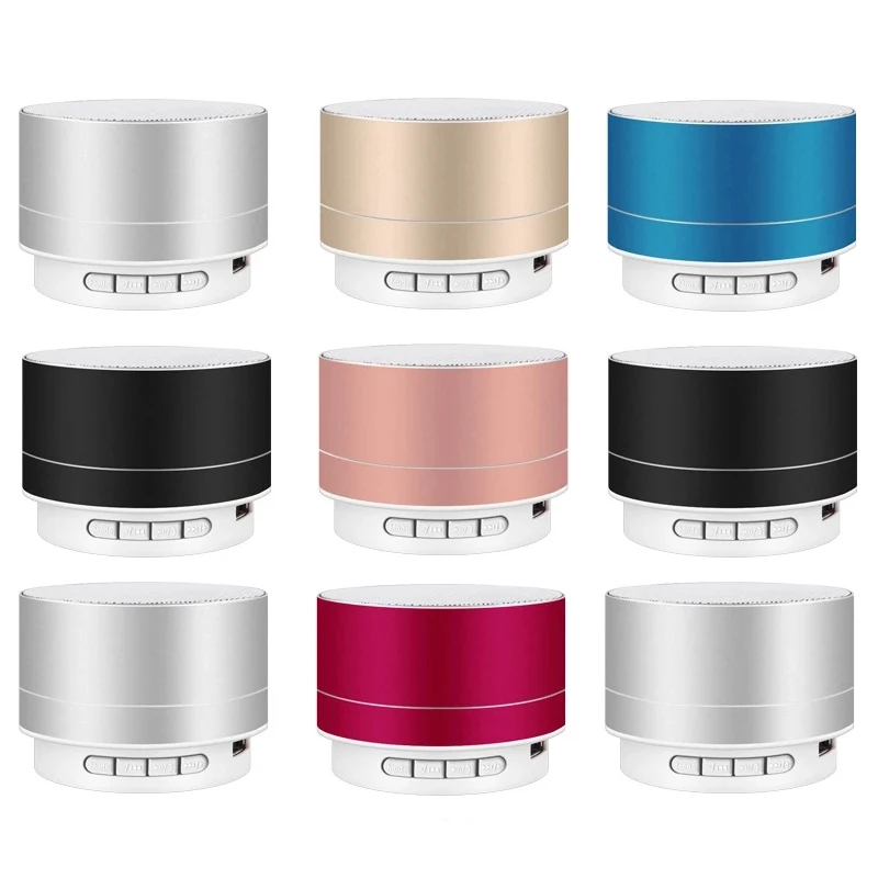 Metal Alloy Wireless Bluetooth Speaker A10 Mini Portable Outdoor Cannon Subwoofer Music Sound Box For Mobile Phone TF SD Card PC