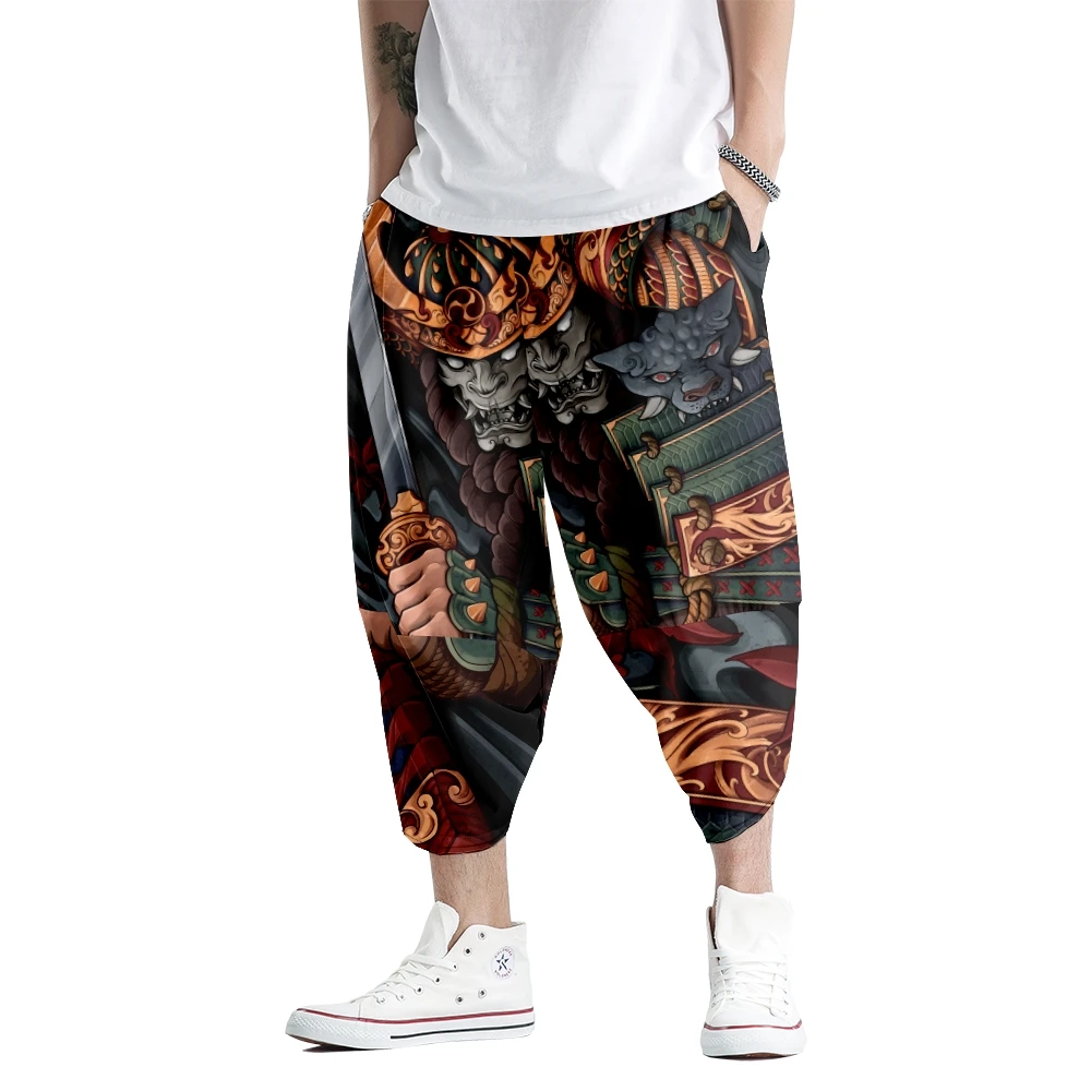 

Hip Hop Demon Print Joggers Pants Men Streetwear Fashion Sweatpants Casual Harem Trousers Summer Harajuku Pants