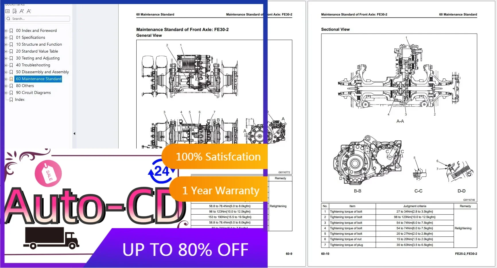 

AutoCD для электрического вилочного погрузчика Komatsu Руководство по магазине 3,51 ГБ PDF